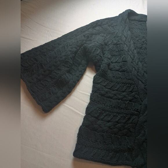 Vintage Chunky Knit City UNLTD Sweater Bell Sleeves Open Knit Womens size Medium - Picture 3 of 5